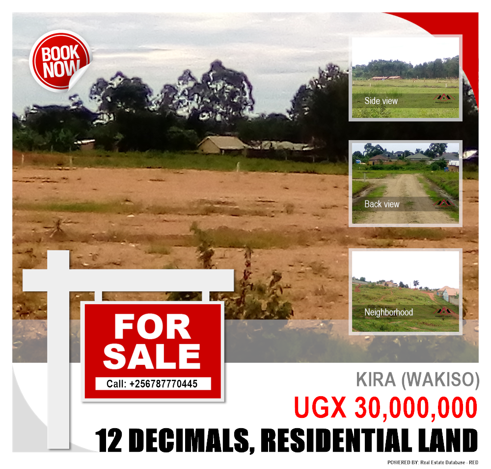 Residential Land  for sale in Kira Wakiso Uganda, code: 140199