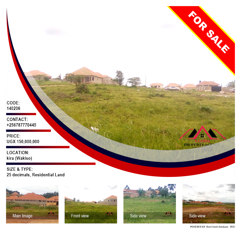 Residential Land  for sale in Kira Wakiso Uganda, code: 140206