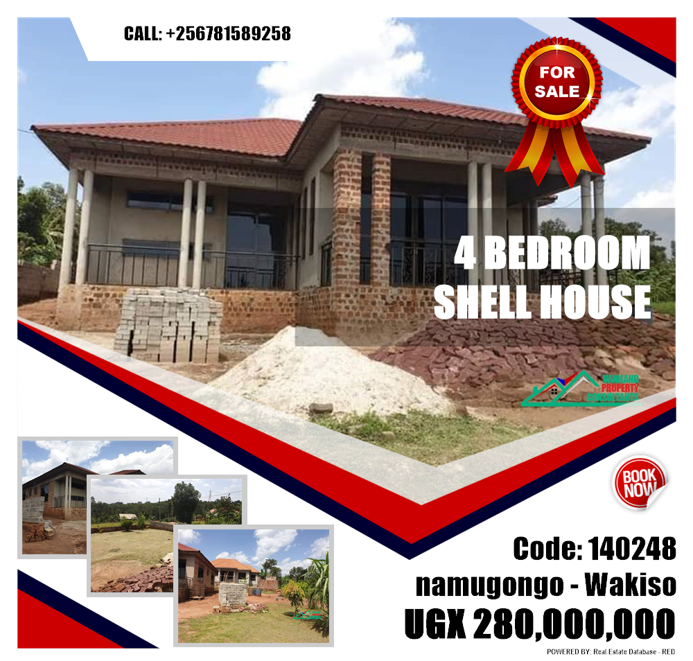 4 bedroom Shell House  for sale in Namugongo Wakiso Uganda, code: 140248