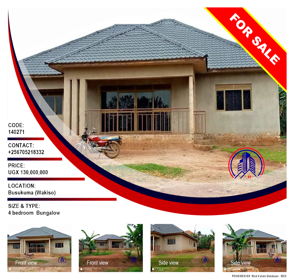 4 bedroom Bungalow  for sale in Busukuma Wakiso Uganda, code: 140271