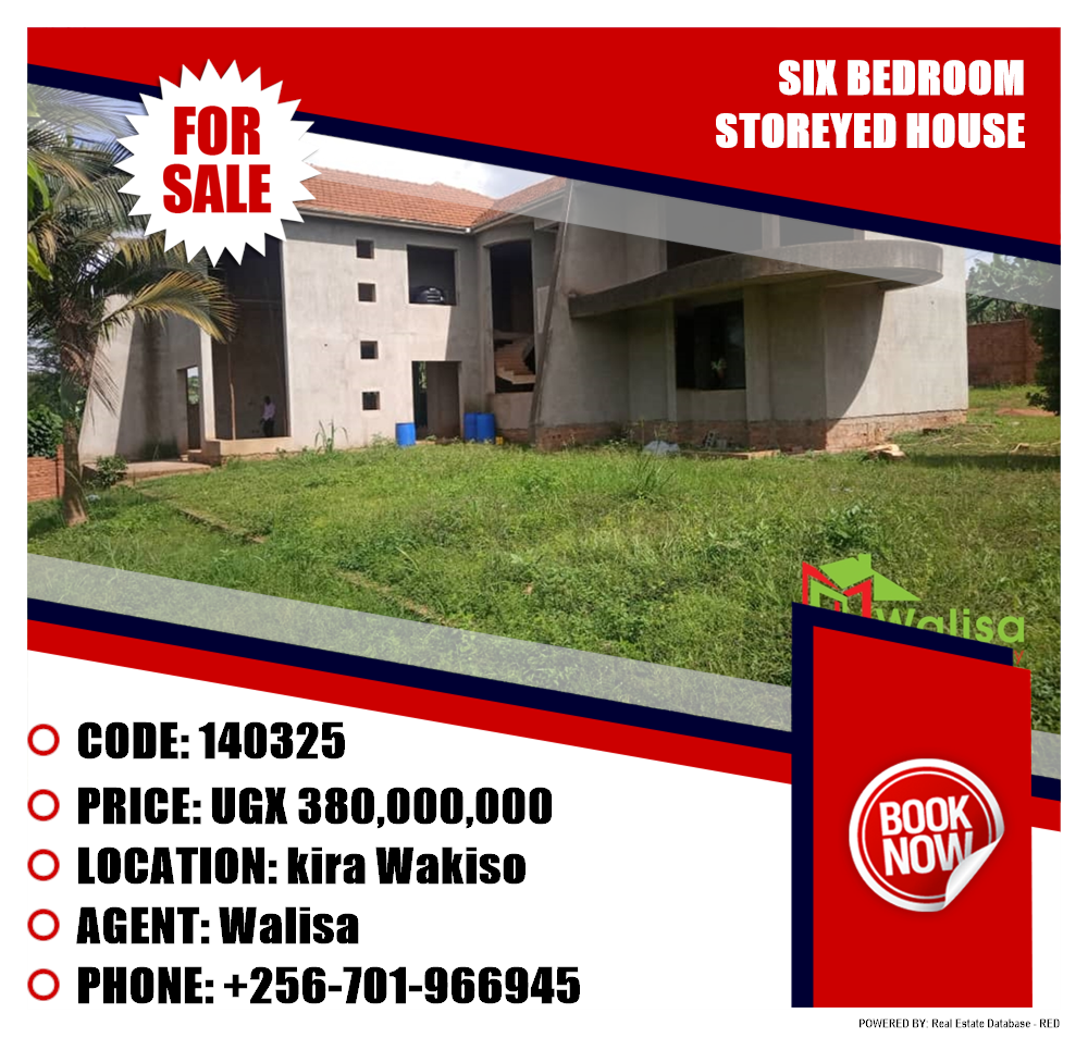 6 bedroom Storeyed house  for sale in Kira Wakiso Uganda, code: 140325