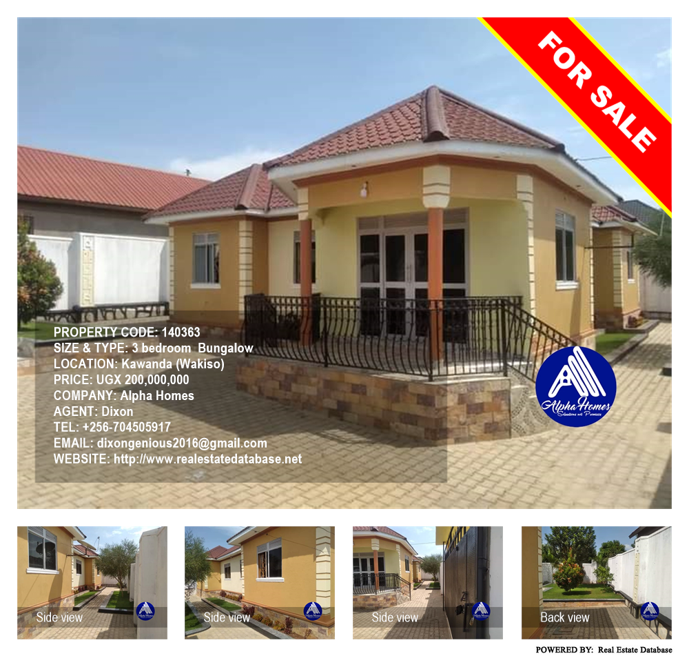 3 bedroom Bungalow  for sale in Kawanda Wakiso Uganda, code: 140363