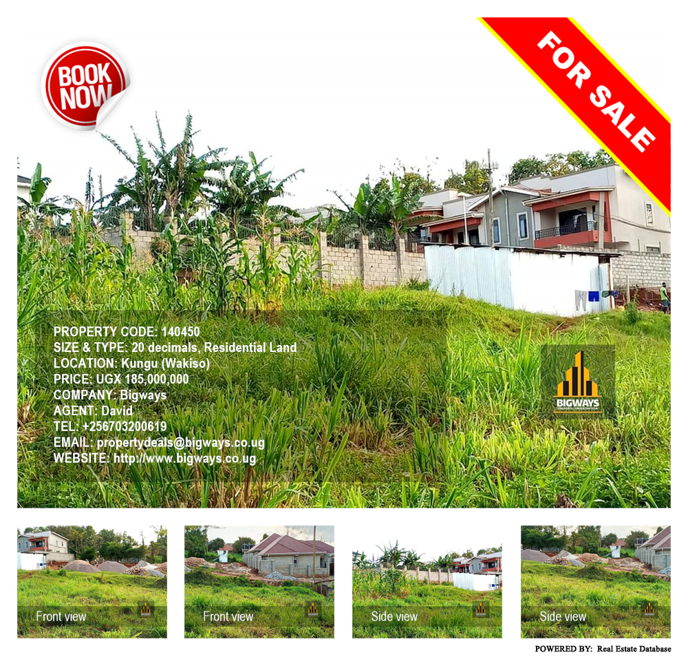 Residential Land  for sale in Kungu Wakiso Uganda, code: 140450