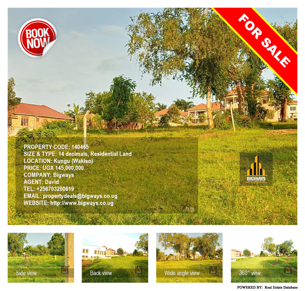 Residential Land  for sale in Kungu Wakiso Uganda, code: 140465