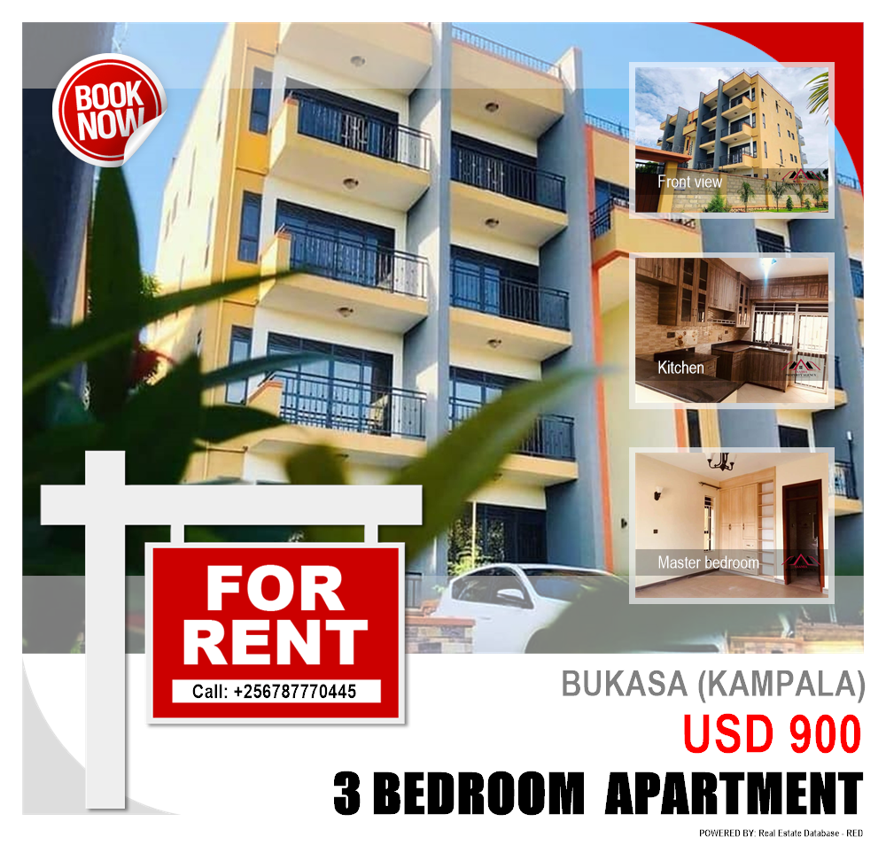 3 bedroom Apartment  for rent in Bukasa Kampala Uganda, code: 140477