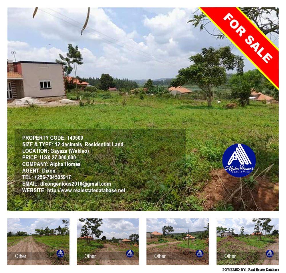 Residential Land  for sale in Gayaza Wakiso Uganda, code: 140500