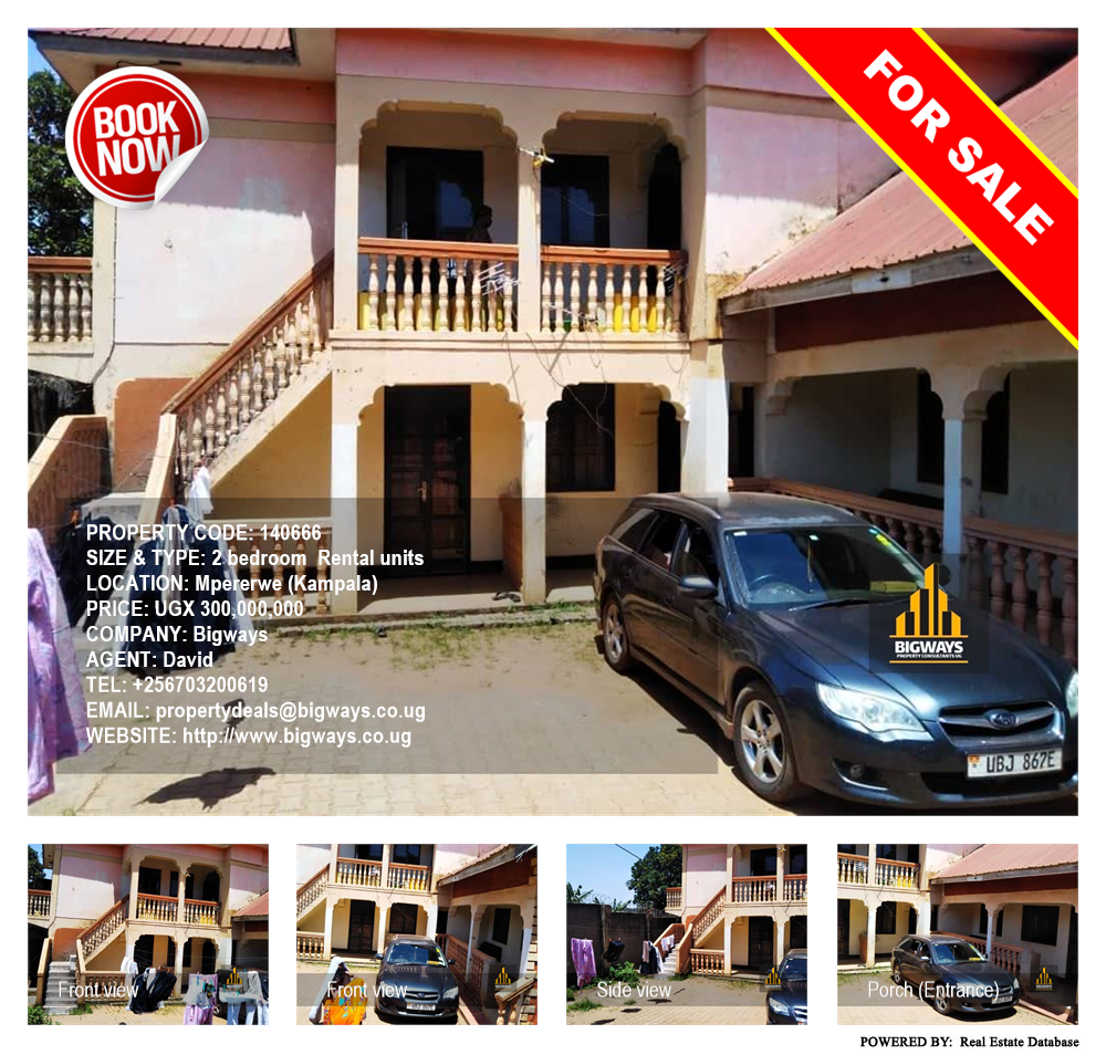 2 bedroom Rental units  for sale in Mpererwe Kampala Uganda, code: 140666