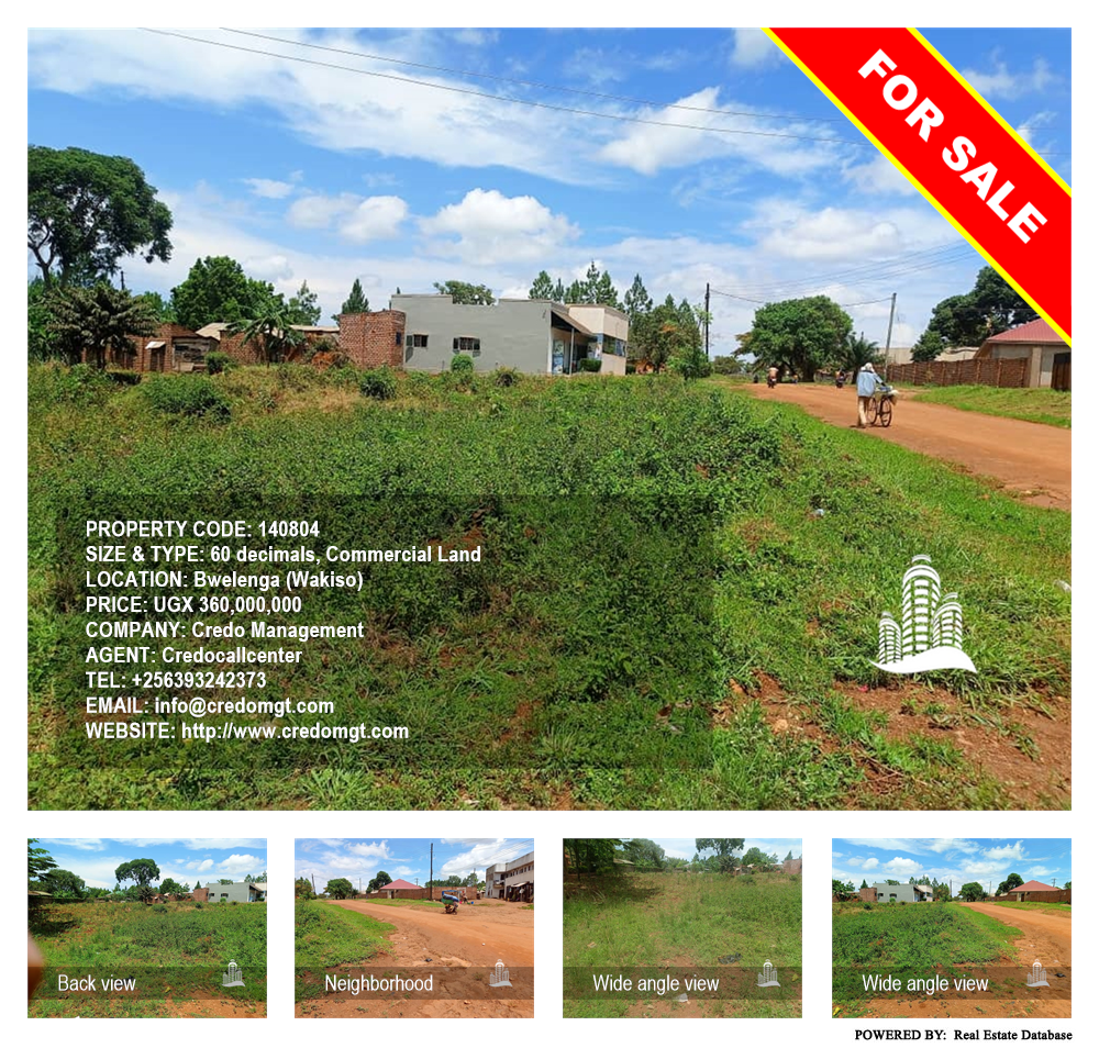 Commercial Land  for sale in Bwelenga Wakiso Uganda, code: 140804