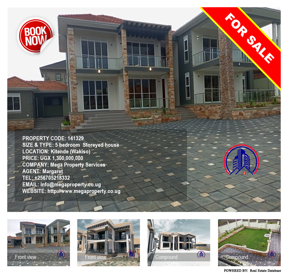 5 bedroom Storeyed house  for sale in Kitende Wakiso Uganda, code: 141329