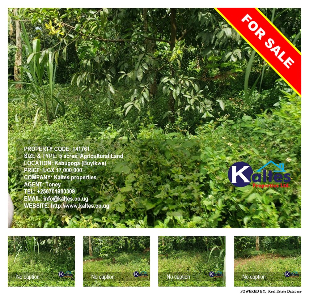 Agricultural Land  for sale in Kabugoga Buyikwe Uganda, code: 141761