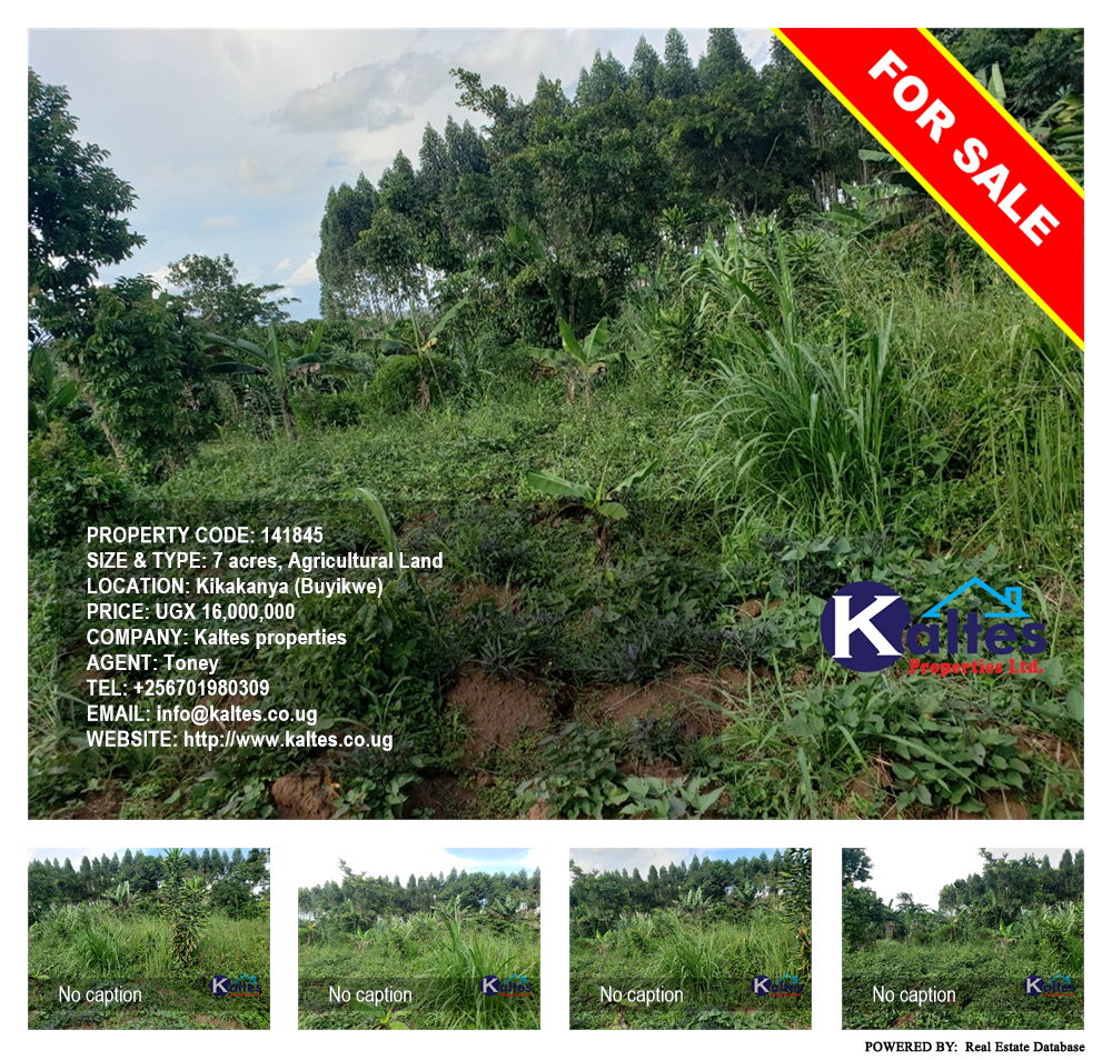 Agricultural Land  for sale in Kikakanya Buyikwe Uganda, code: 141845