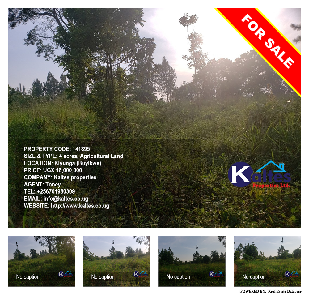 Agricultural Land  for sale in Kiyunga Buyikwe Uganda, code: 141895