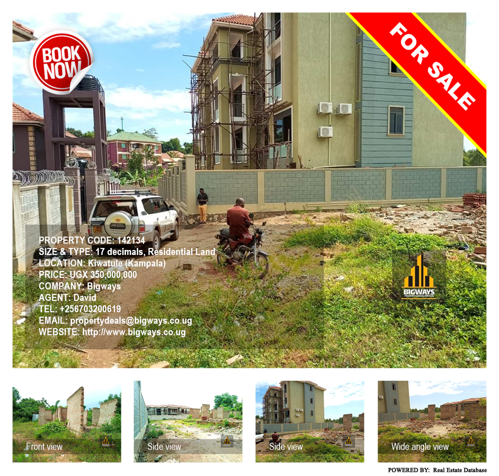 Residential Land  for sale in Kiwaatule Kampala Uganda, code: 142134