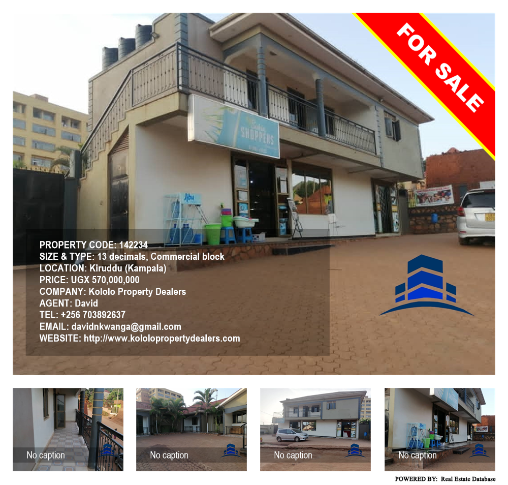 Commercial block  for sale in Kiruddu Kampala Uganda, code: 142234