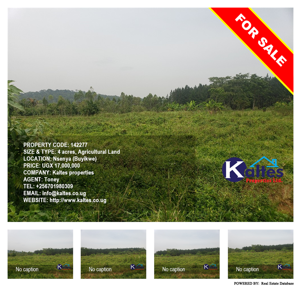 Agricultural Land  for sale in Nsenya Buyikwe Uganda, code: 142277