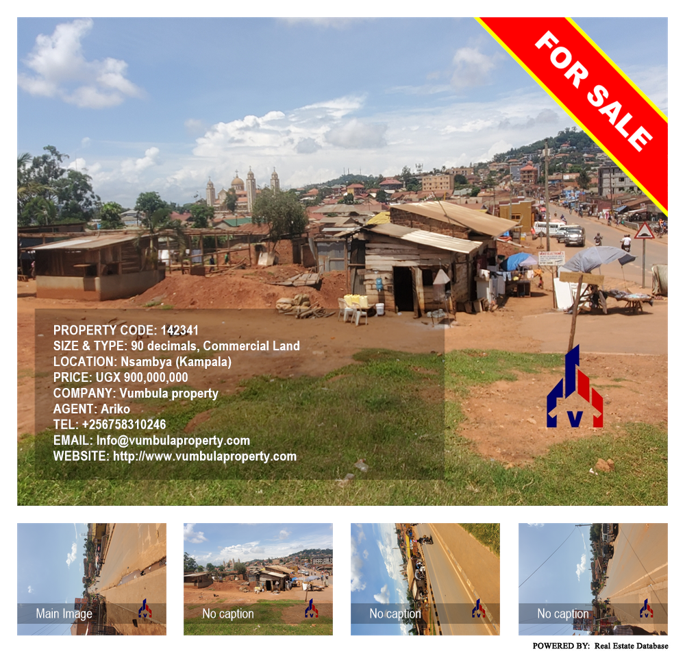 Commercial Land  for sale in Nsambya Kampala Uganda, code: 142341