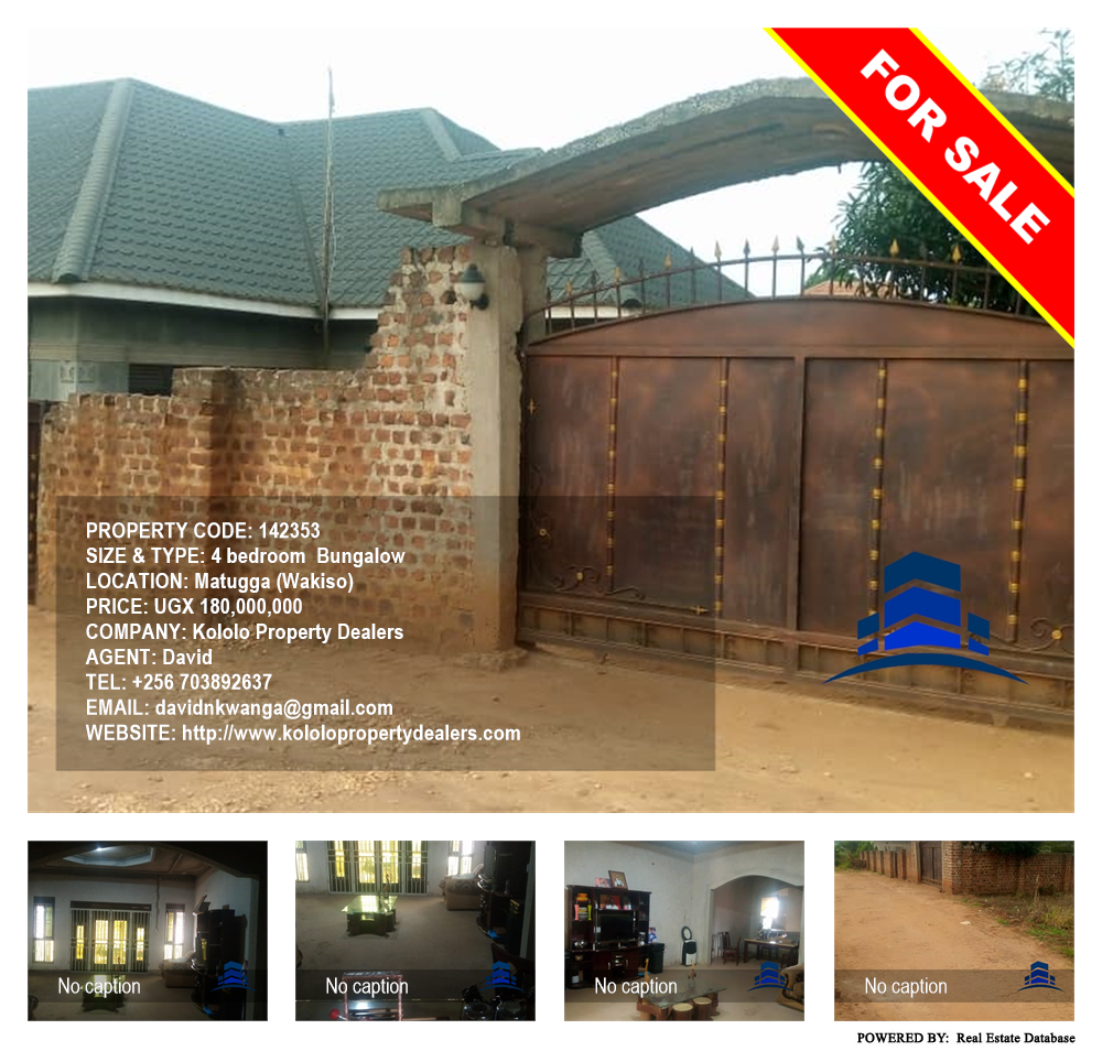4 bedroom Bungalow  for sale in Matugga Wakiso Uganda, code: 142353