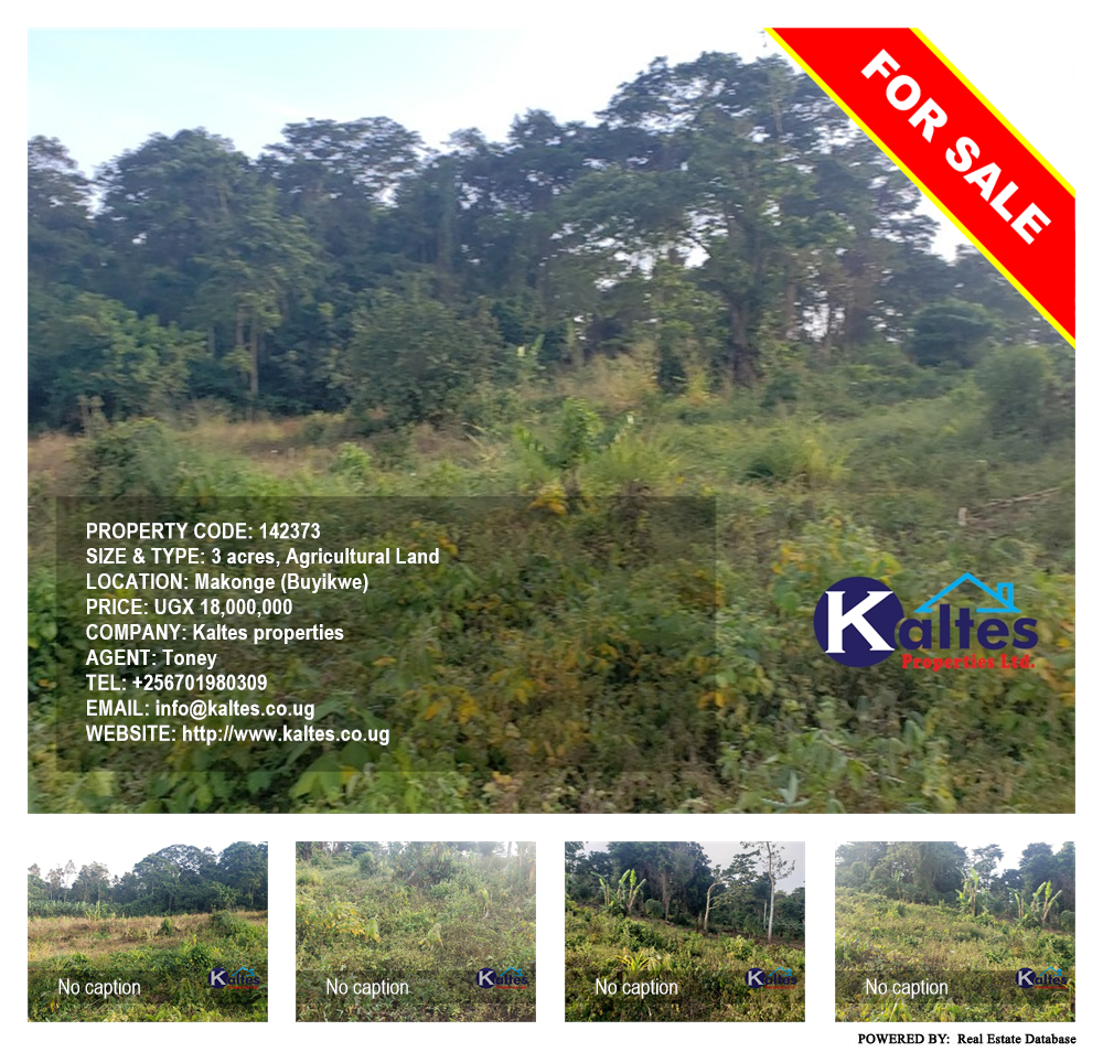 Agricultural Land  for sale in Makonge Buyikwe Uganda, code: 142373