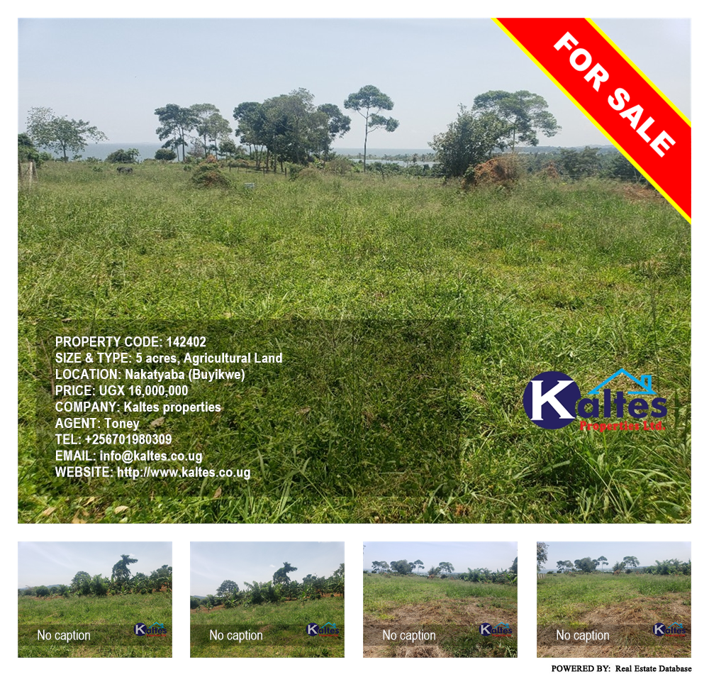 Agricultural Land  for sale in Nakatyaba Buyikwe Uganda, code: 142402