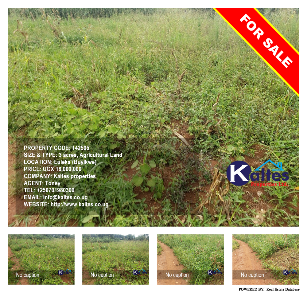Agricultural Land  for sale in Luleka Buyikwe Uganda, code: 142505