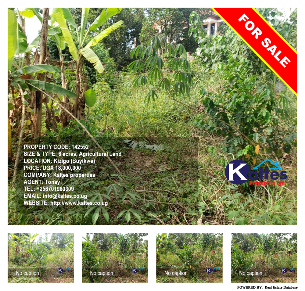 Agricultural Land  for sale in Kizigo Buyikwe Uganda, code: 142552