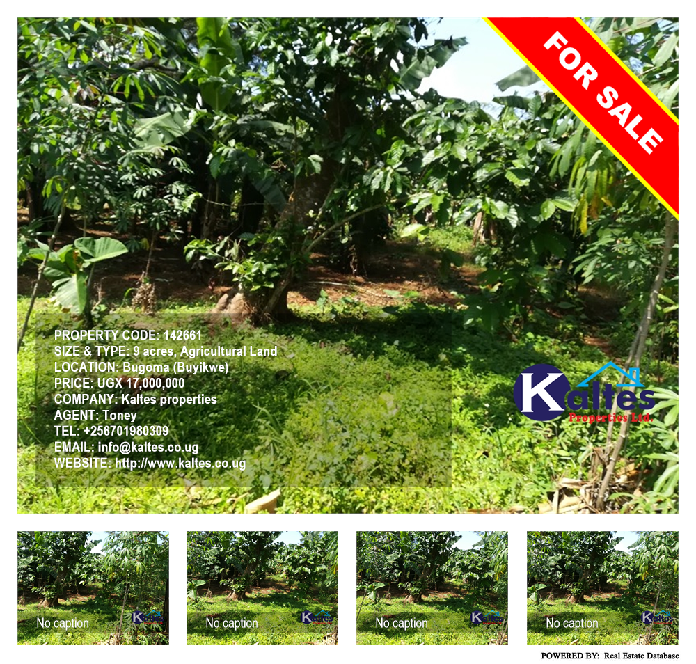 Agricultural Land  for sale in Bugoma Buyikwe Uganda, code: 142661