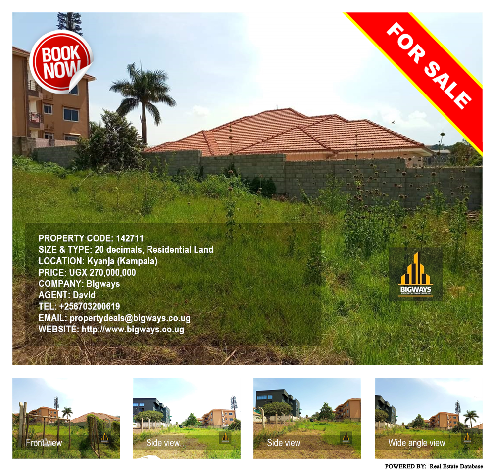 Residential Land  for sale in Kyanja Kampala Uganda, code: 142711