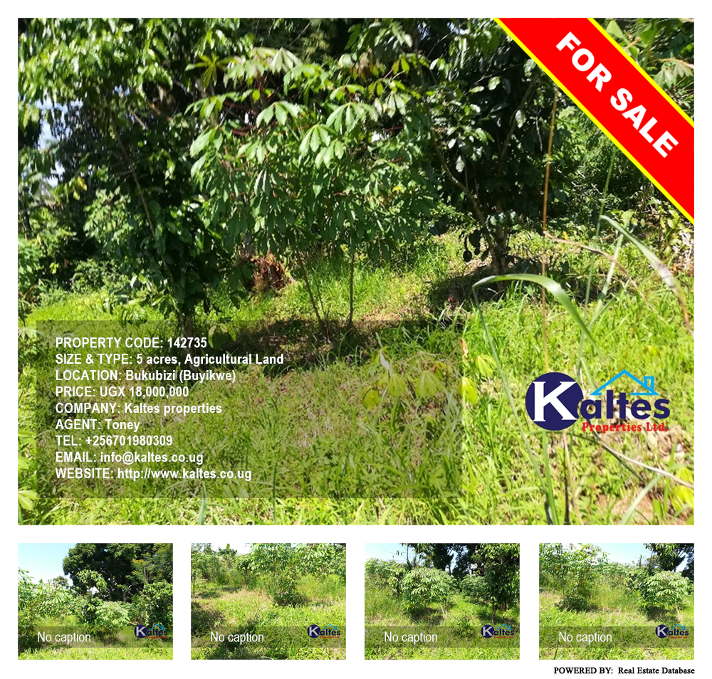 Agricultural Land  for sale in Bukubizi Buyikwe Uganda, code: 142735