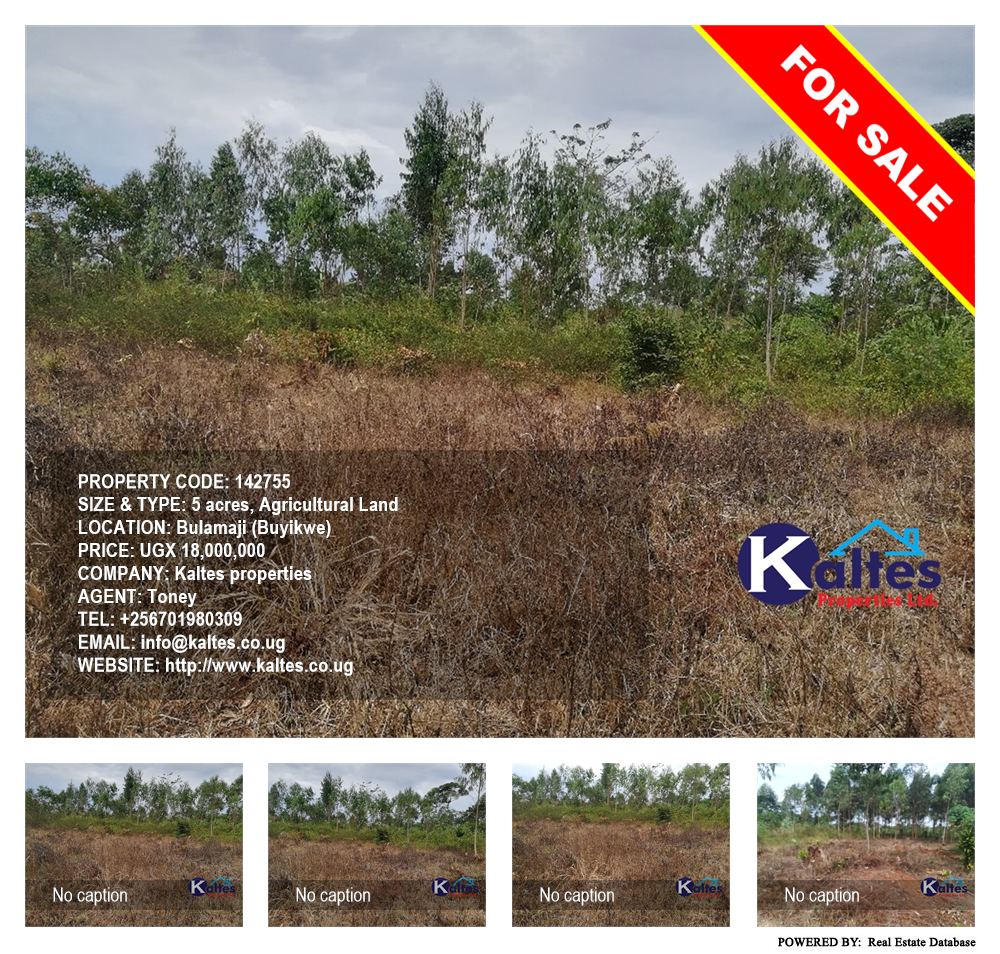 Agricultural Land  for sale in Bulamaji Buyikwe Uganda, code: 142755