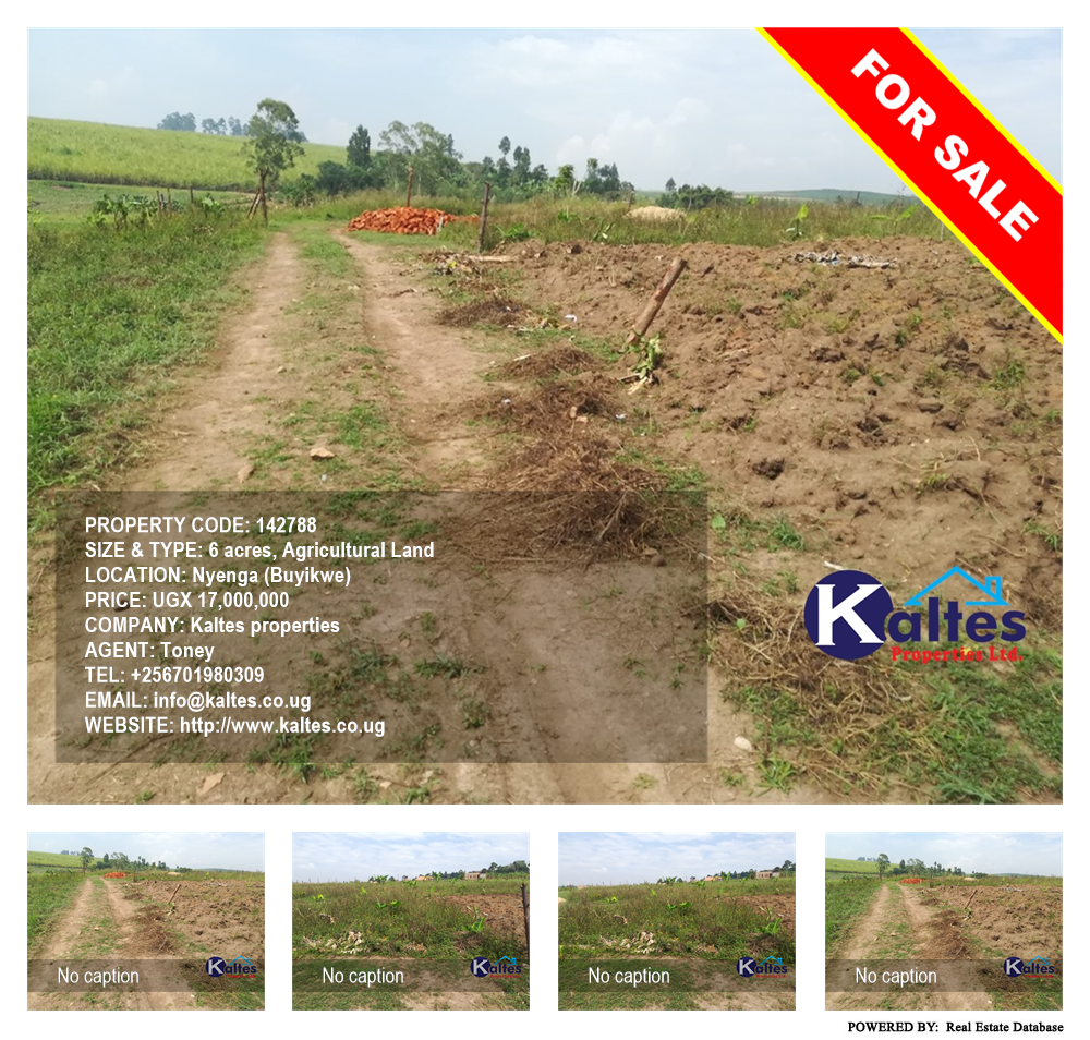Agricultural Land  for sale in Nyenga Buyikwe Uganda, code: 142788