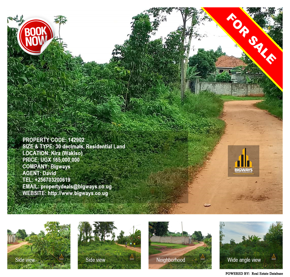 Residential Land  for sale in Kira Wakiso Uganda, code: 142902
