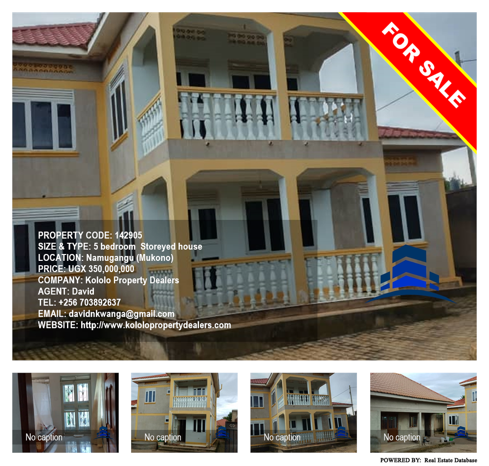 5 bedroom Storeyed house  for sale in Namugangu Mukono Uganda, code: 142905