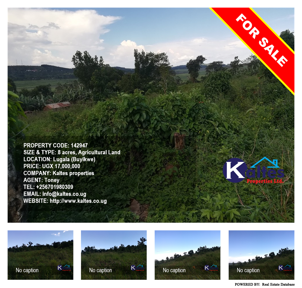 Agricultural Land  for sale in Lugala Buyikwe Uganda, code: 142947