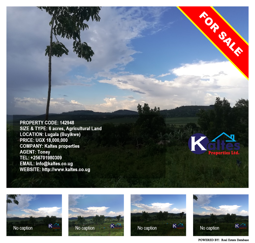 Agricultural Land  for sale in Lugala Buyikwe Uganda, code: 142948