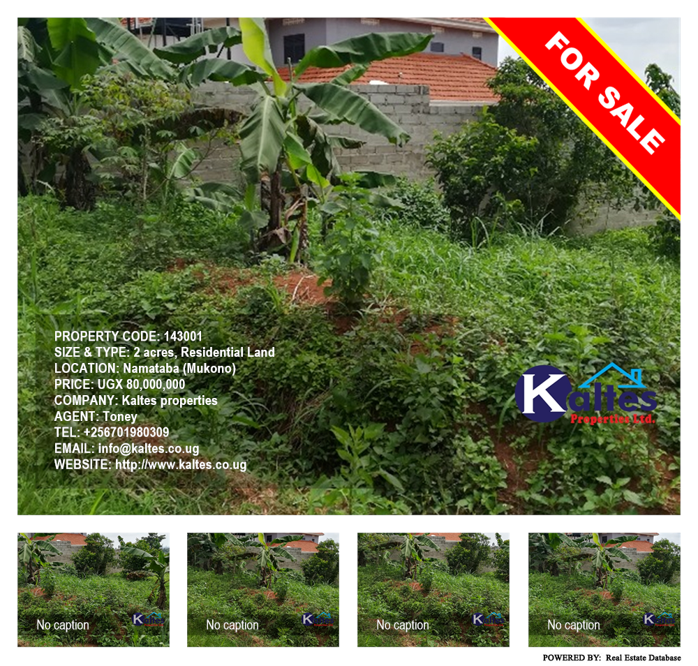 Residential Land  for sale in Namataba Mukono Uganda, code: 143001