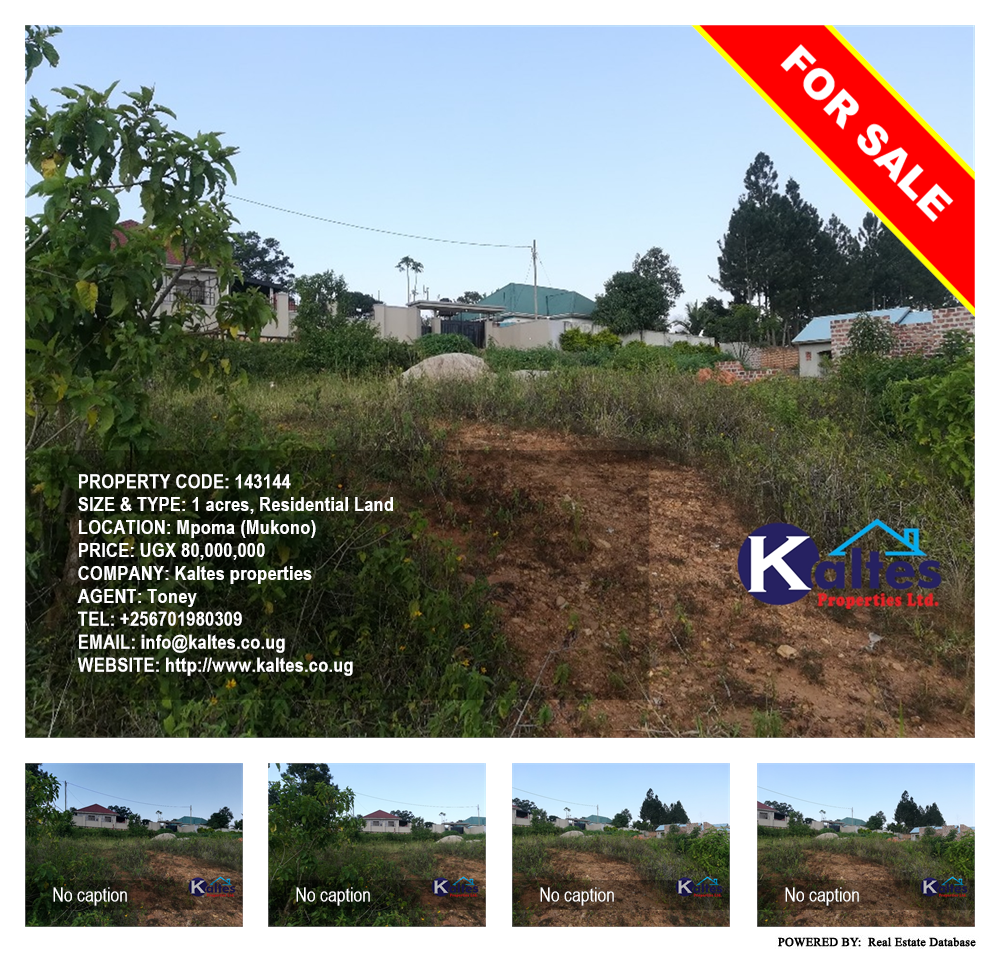 Residential Land  for sale in Mpoma Mukono Uganda, code: 143144