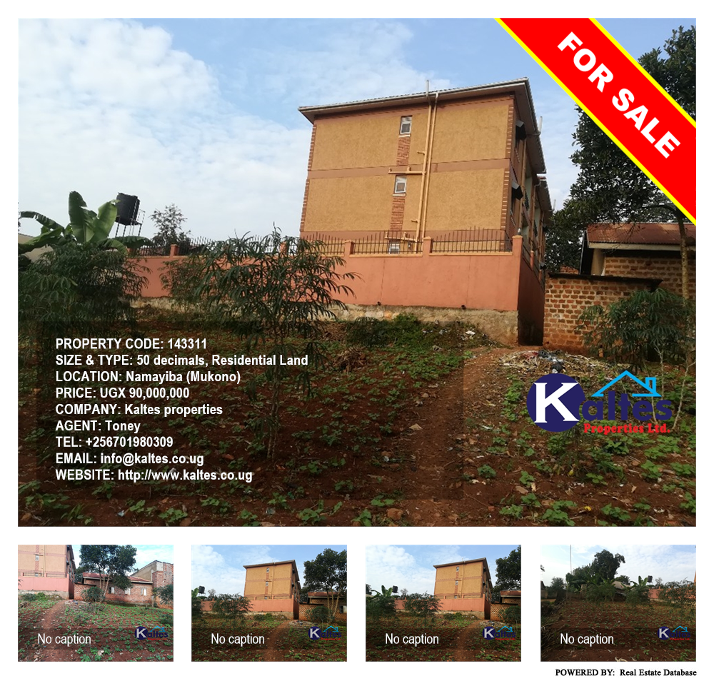 Residential Land  for sale in Namayiba Mukono Uganda, code: 143311