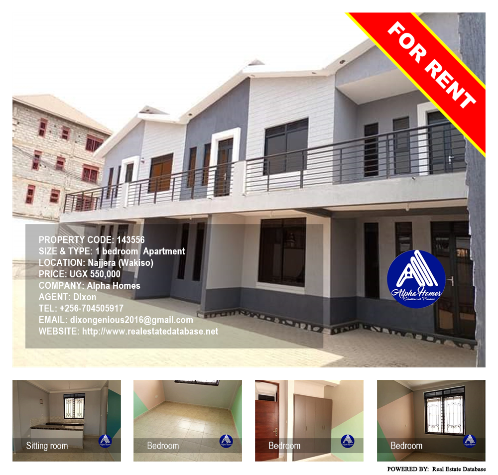 1 bedroom Apartment  for rent in Najjera Wakiso Uganda, code: 143556