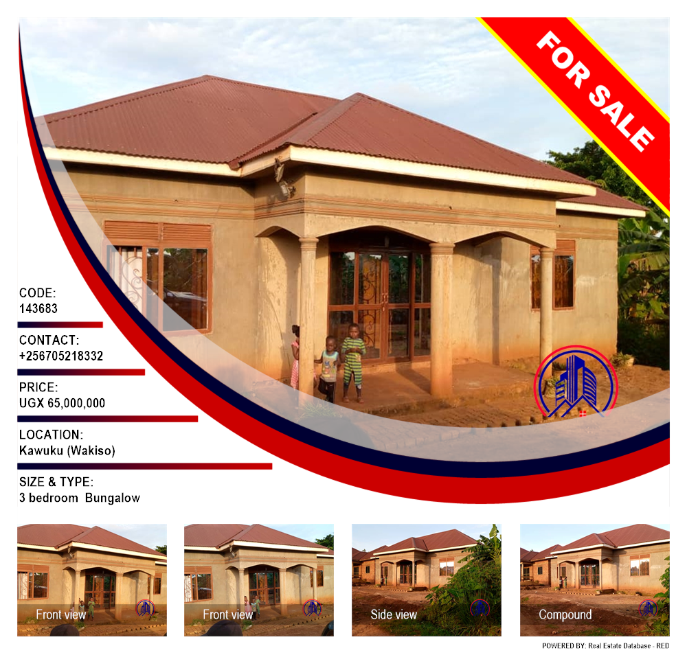 3 bedroom Bungalow  for sale in Kawuku Wakiso Uganda, code: 143683