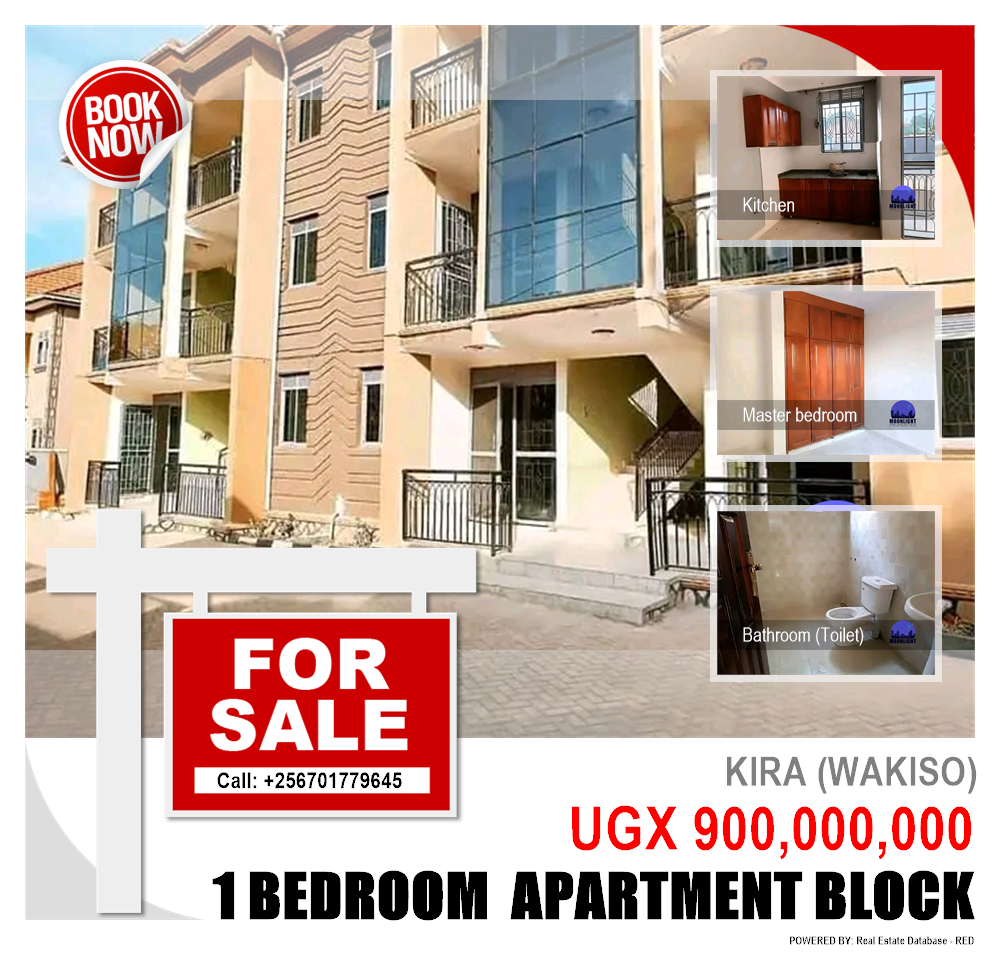 1 bedroom Apartment block  for sale in Kira Wakiso Uganda, code: 144133