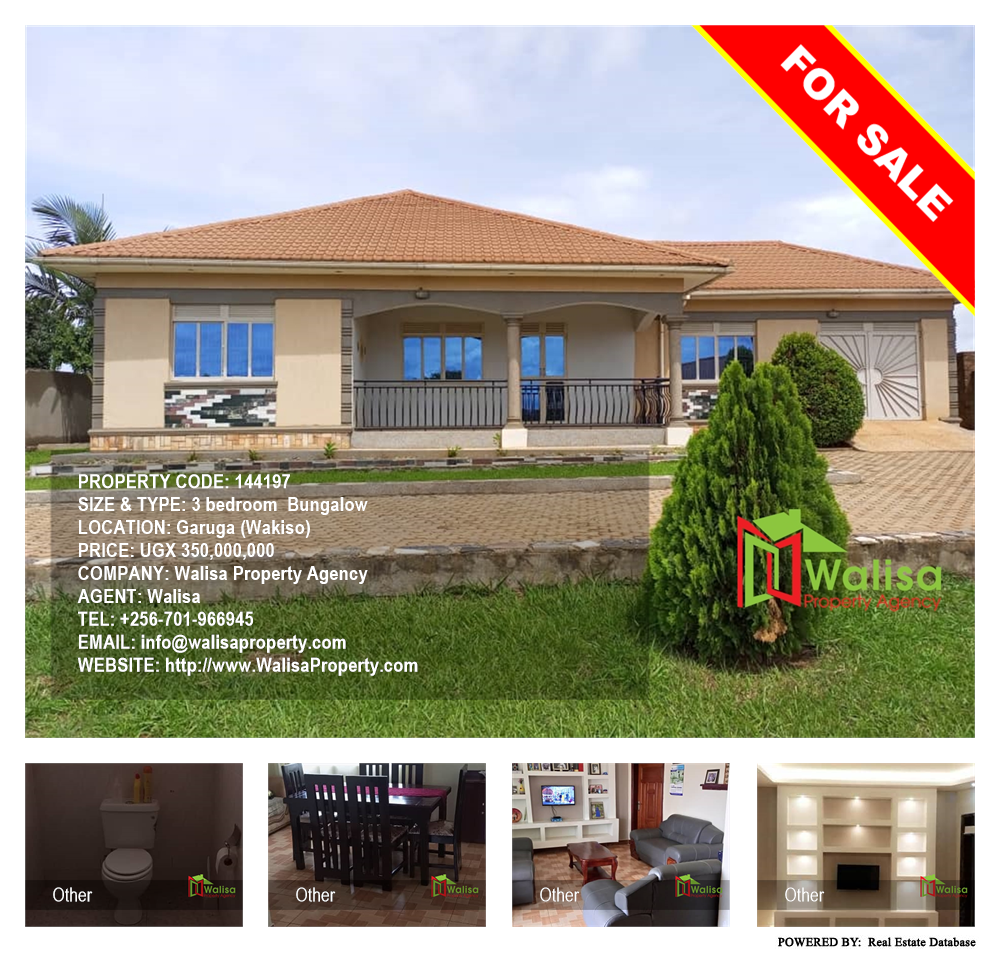 3 bedroom Bungalow  for sale in Garuga Wakiso Uganda, code: 144197