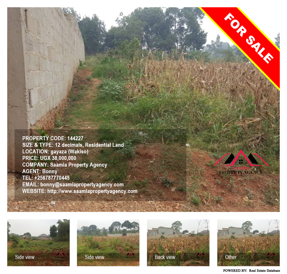 Residential Land  for sale in Gayaza Wakiso Uganda, code: 144227