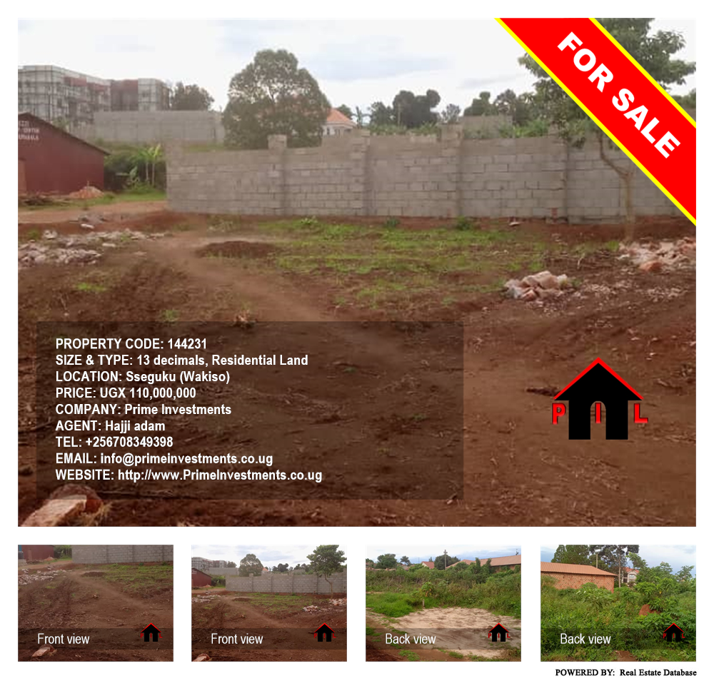 Residential Land  for sale in Seguku Wakiso Uganda, code: 144231