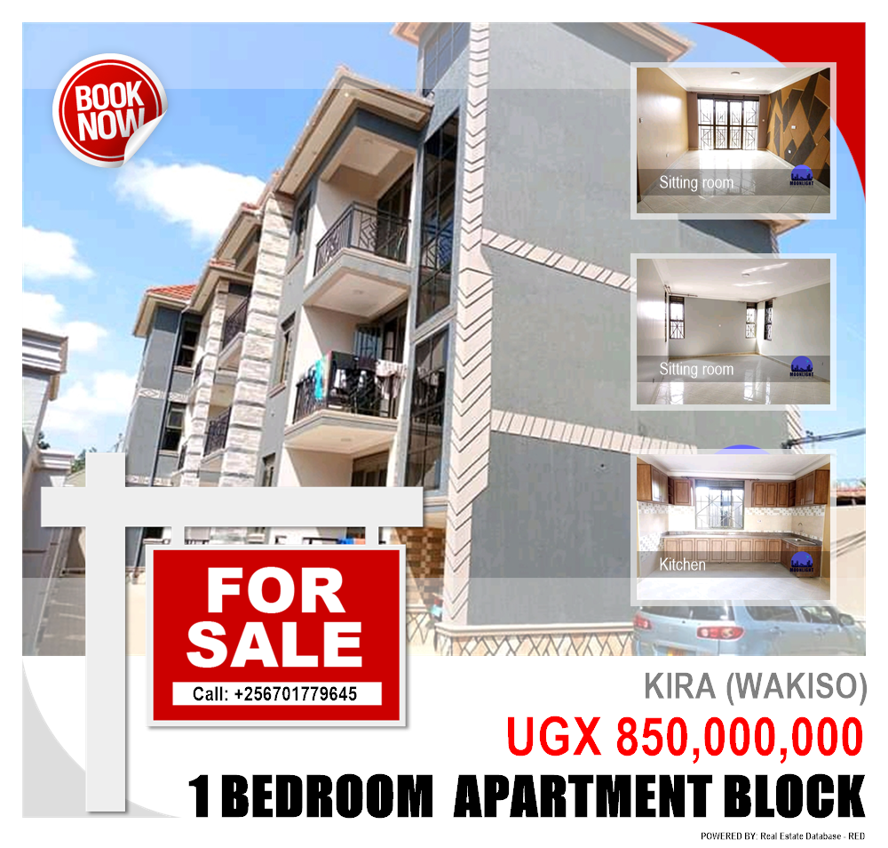 1 bedroom Apartment block  for sale in Kira Wakiso Uganda, code: 144331