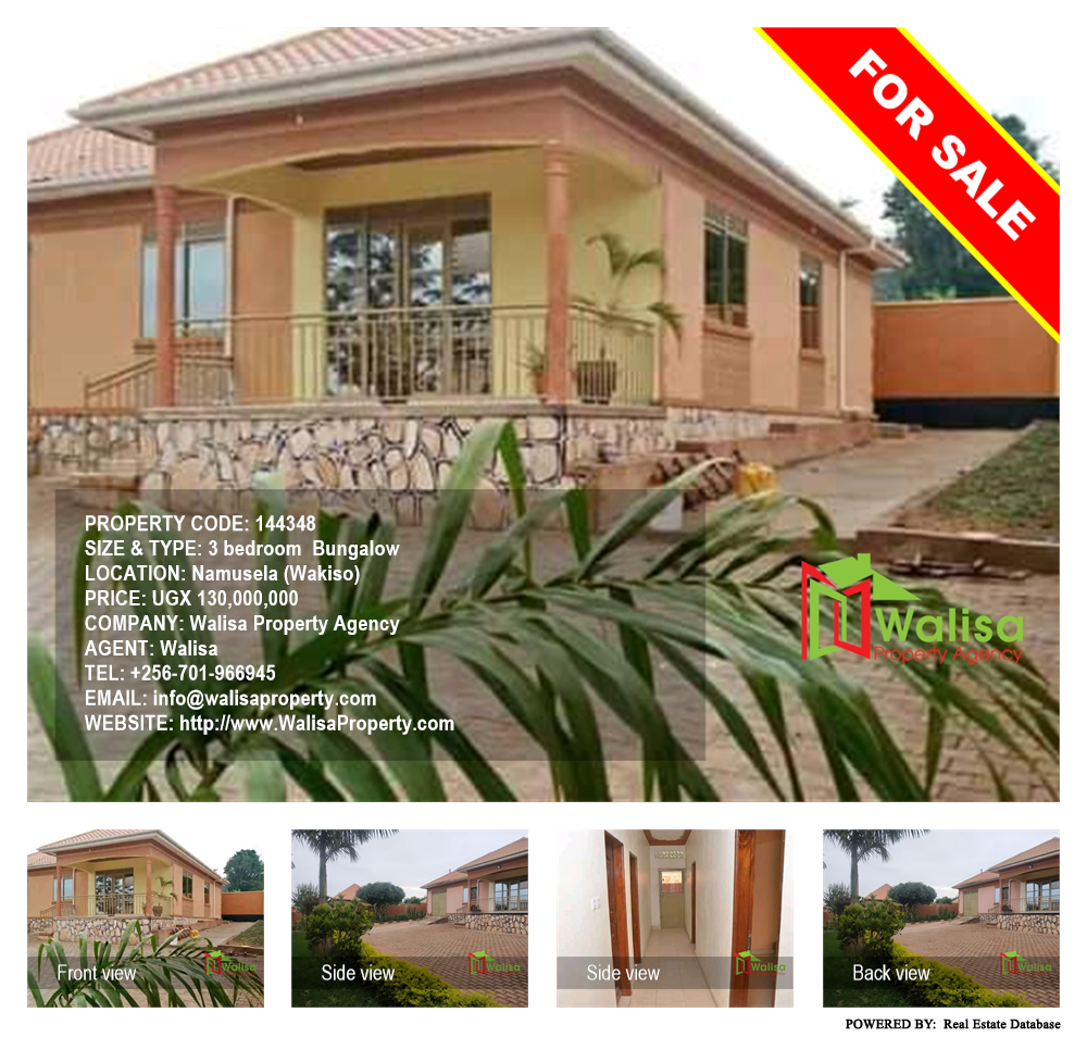 3 bedroom Bungalow  for sale in Namusela Wakiso Uganda, code: 144348