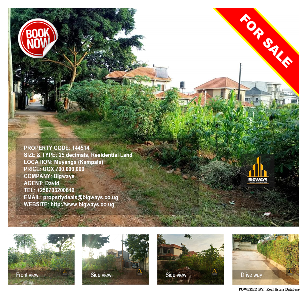 Residential Land  for sale in Muyenga Kampala Uganda, code: 144514