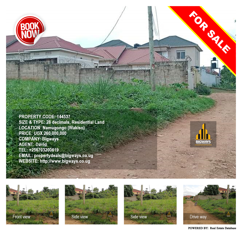 Residential Land  for sale in Namugongo Wakiso Uganda, code: 144537