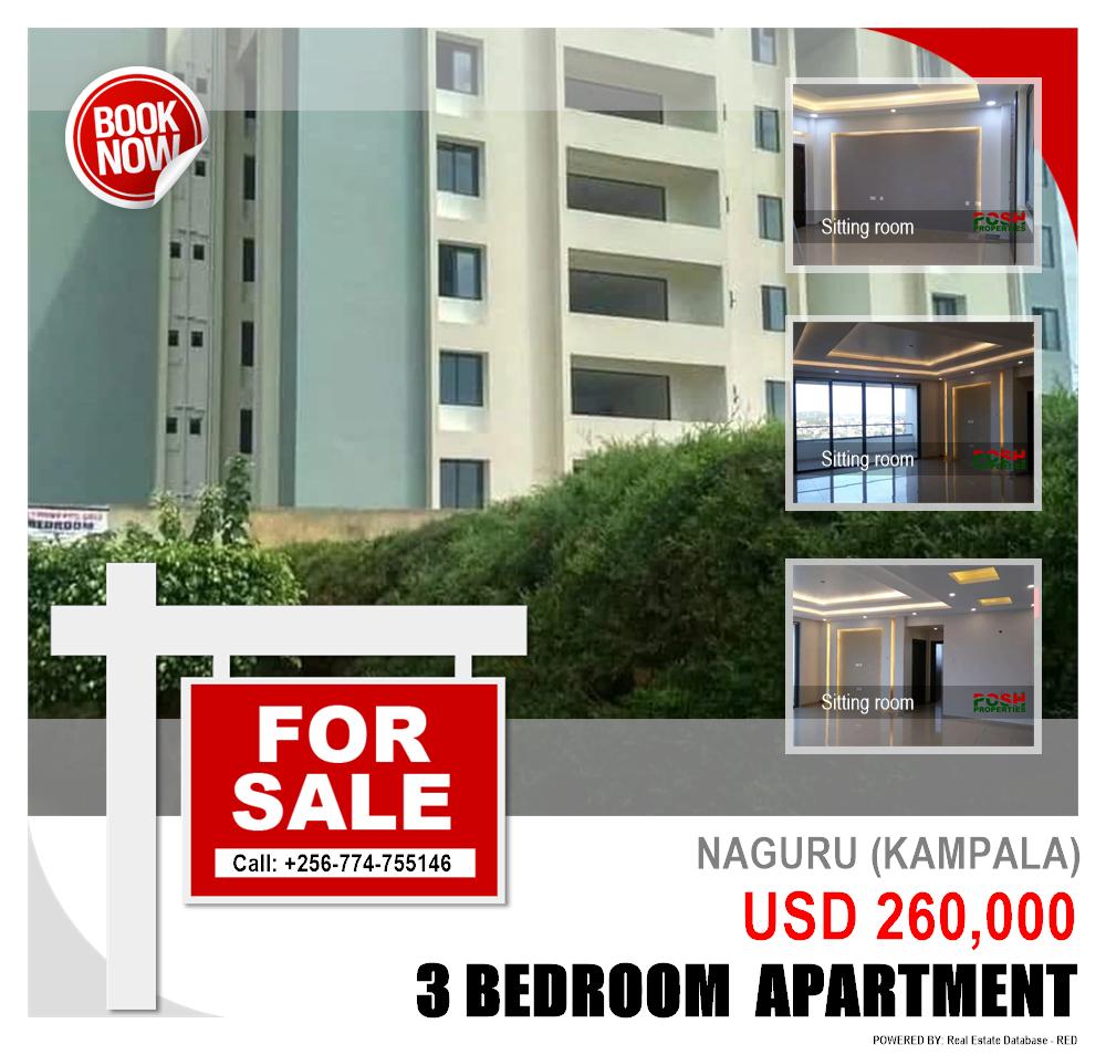 3 bedroom Apartment  for sale in Naguru Kampala Uganda, code: 144550