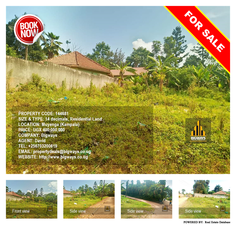 Residential Land  for sale in Muyenga Kampala Uganda, code: 144681