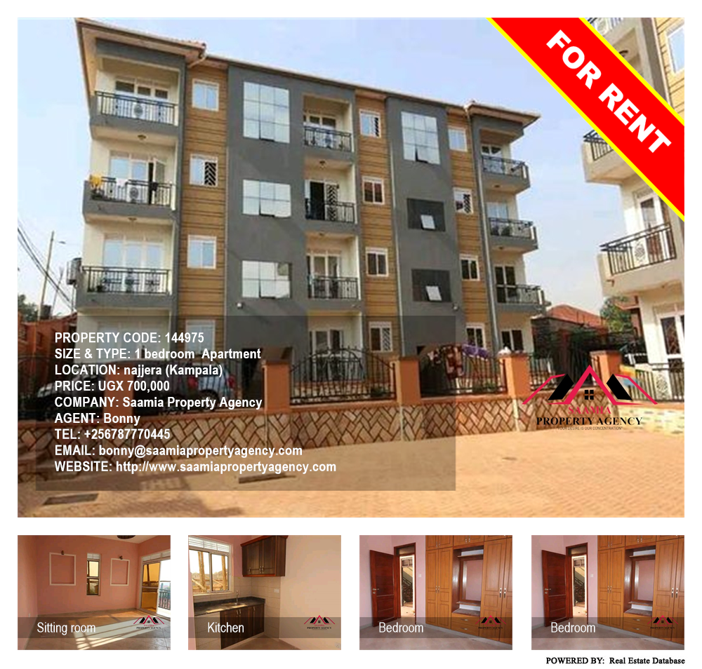 1 bedroom Apartment  for rent in Najjera Kampala Uganda, code: 144975